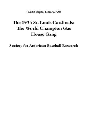 cover image of The 1934 St. Louis Cardinals
